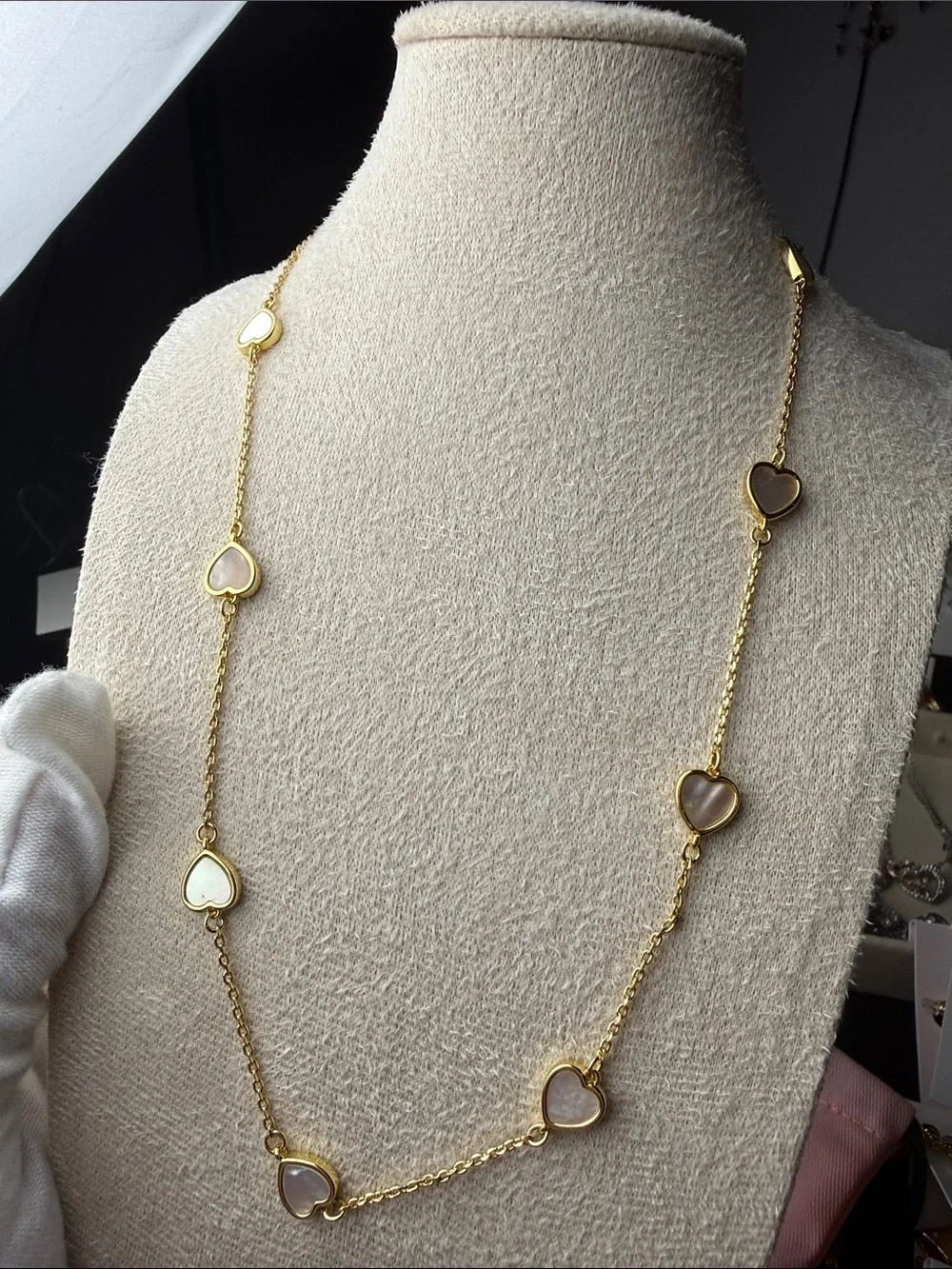 kate spade Gold Heart and Petal Charm Necklace